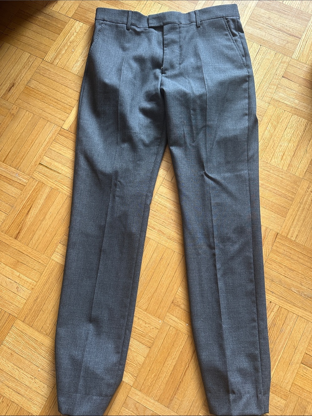 AMI Men's Grey Trousers Pants